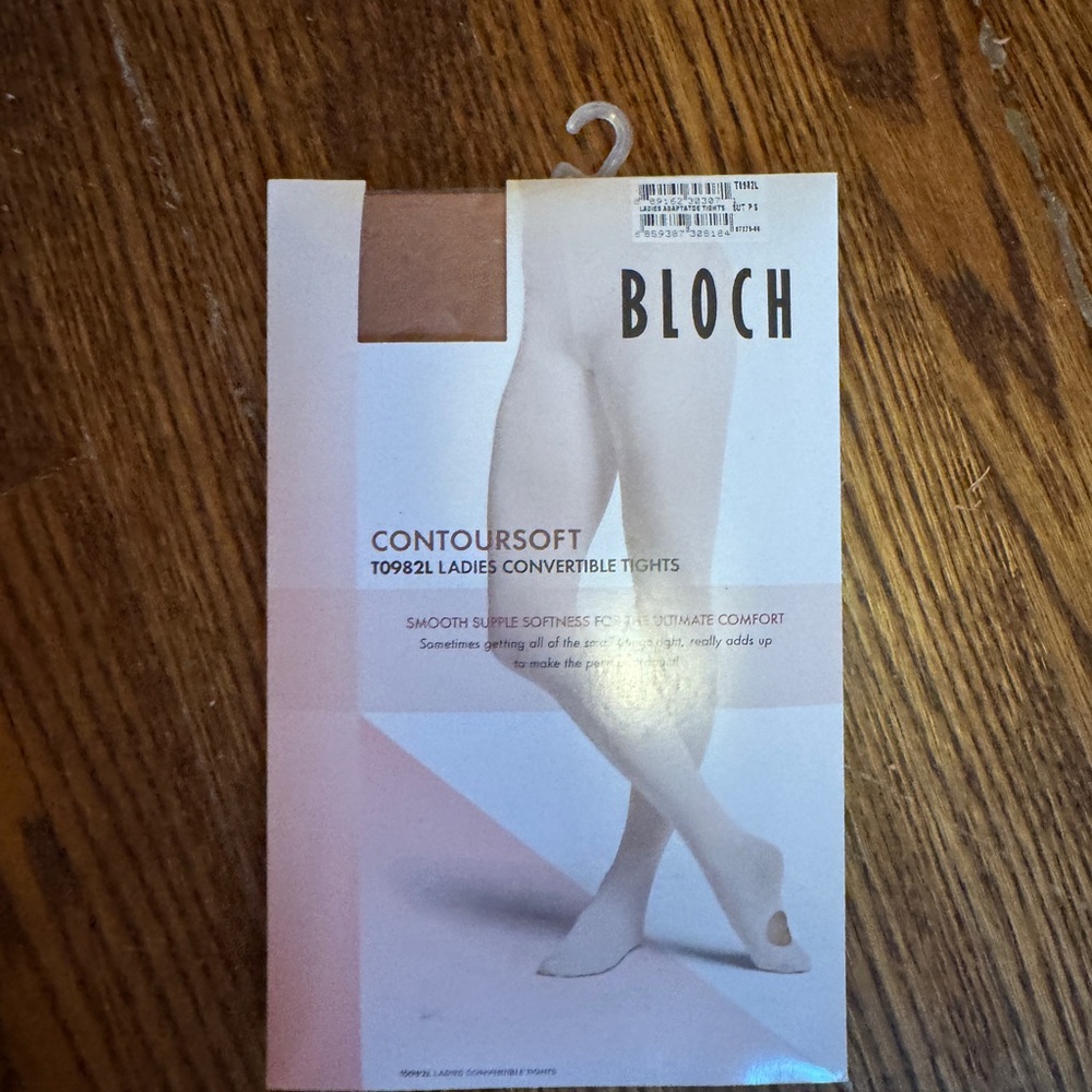 Bloch Cream Convertible Tights With ps